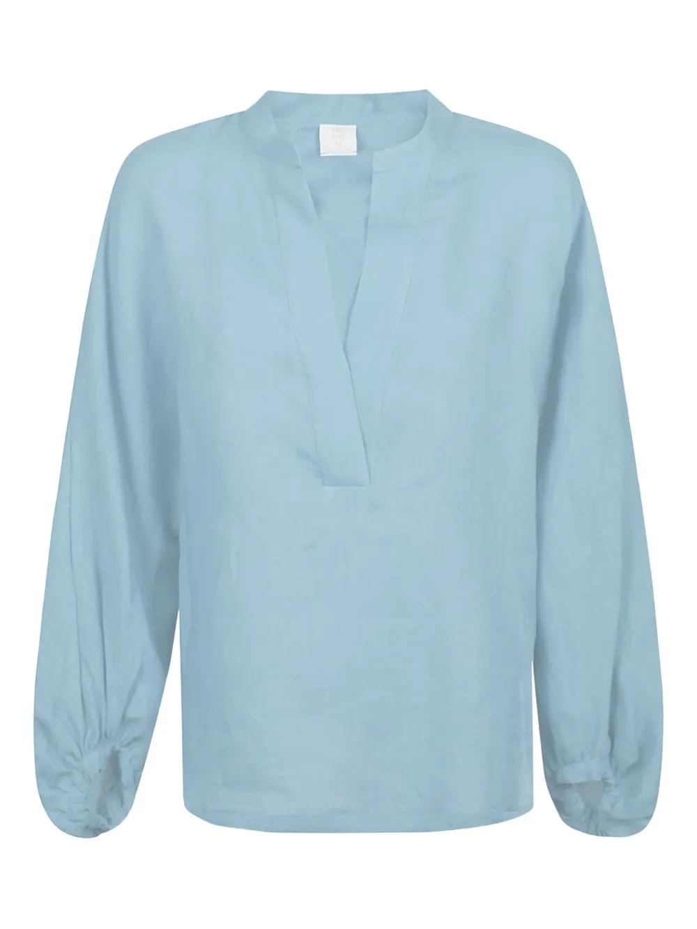 Eleventy V-neck balloon-sleeve blouse Blauw
