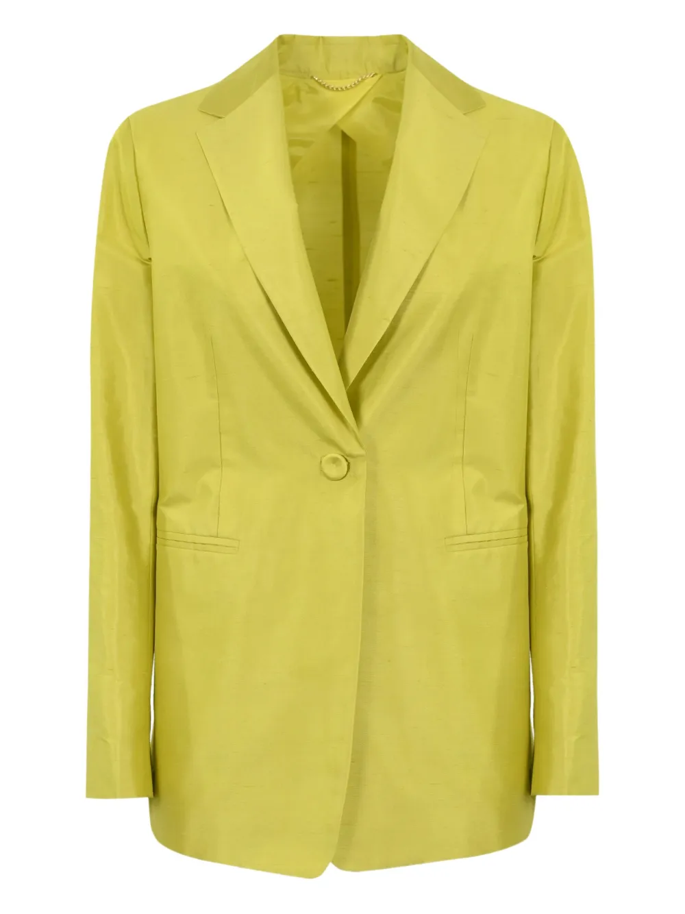 Max Mara Studio single-breasted button blazer Groen