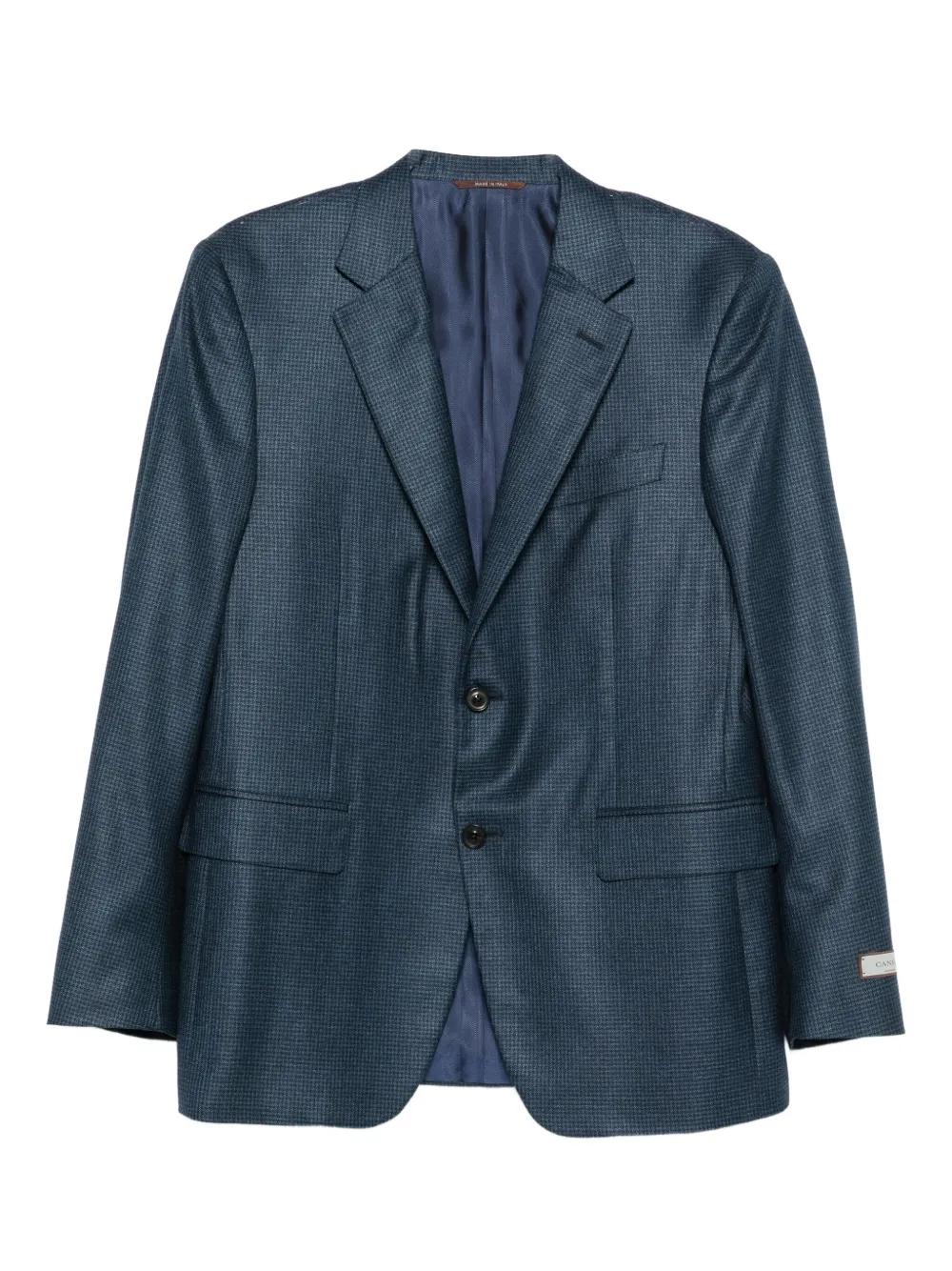 Canali Geruit jack Blauw