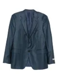 Canali checked buttoned jacket - Blue
