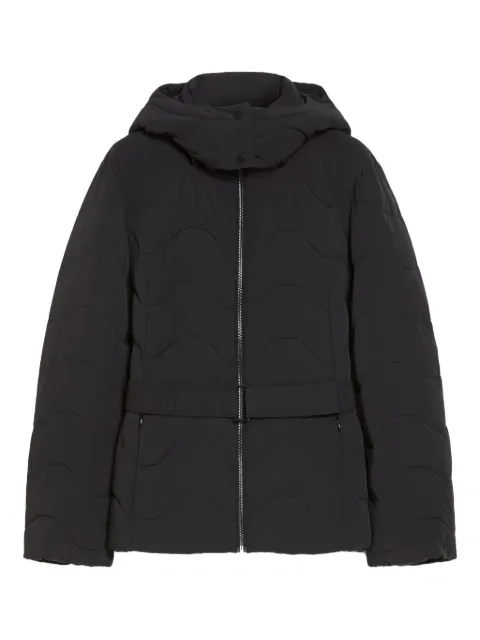 Pennyblack quilted hooded belted coat