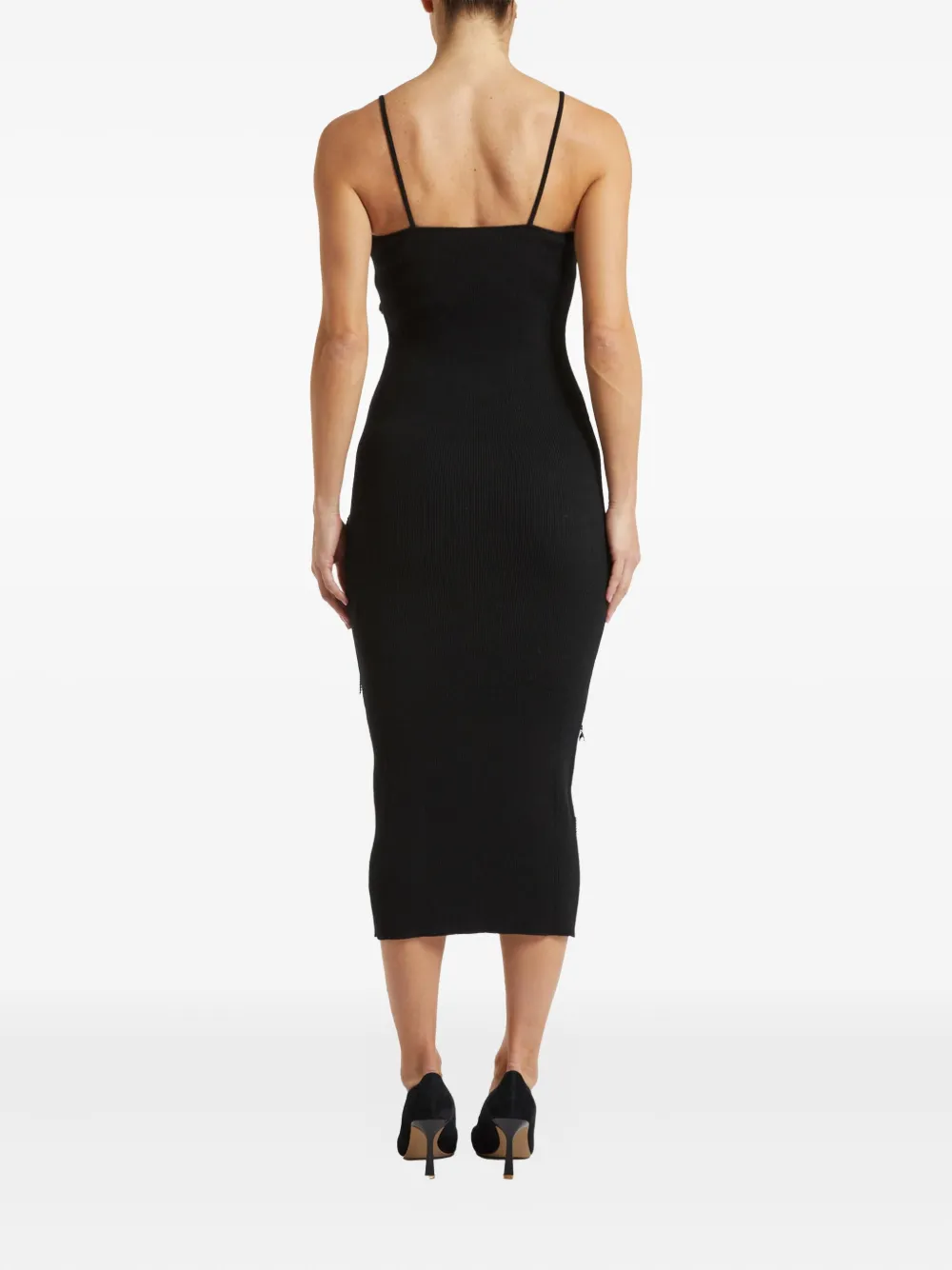 Pennyblack Beaded Midi Dress In Black