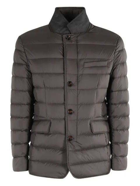 Moorer Zayn quilted button-fastening jacket