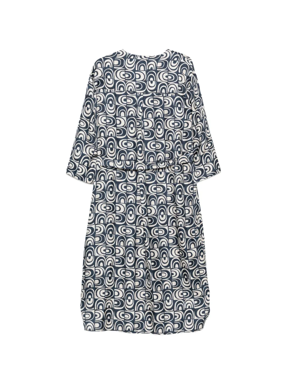 'S Max Mara Helmut midi-jurk met geometrische print Blauw