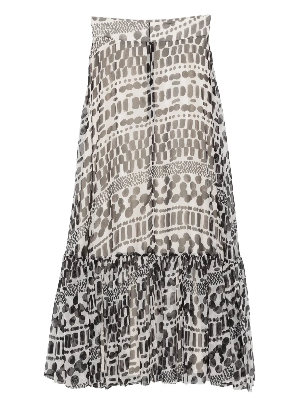  Giada Curti Printed Skirt - Black 