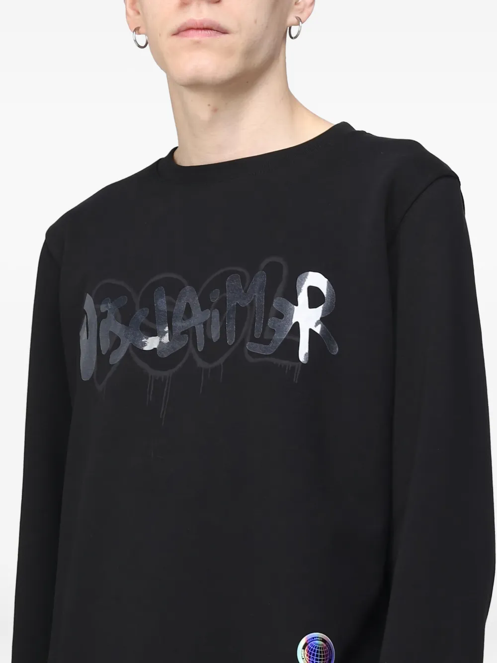  Disclaimer Graffiti-print Sweatshirt - Black 