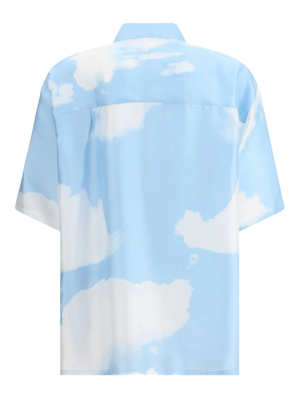 Moschino cloud-print shirt - Blauw