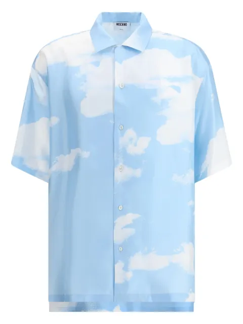 Moschino chemise à imprimé graphique