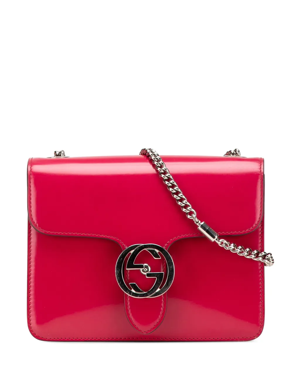 Gucci Pre-Owned 2016-2025 Small Polished Calfskin Interlocking G Gucci Pre-Owned 2016-2025 Small Polished Calfskin Interlocking G