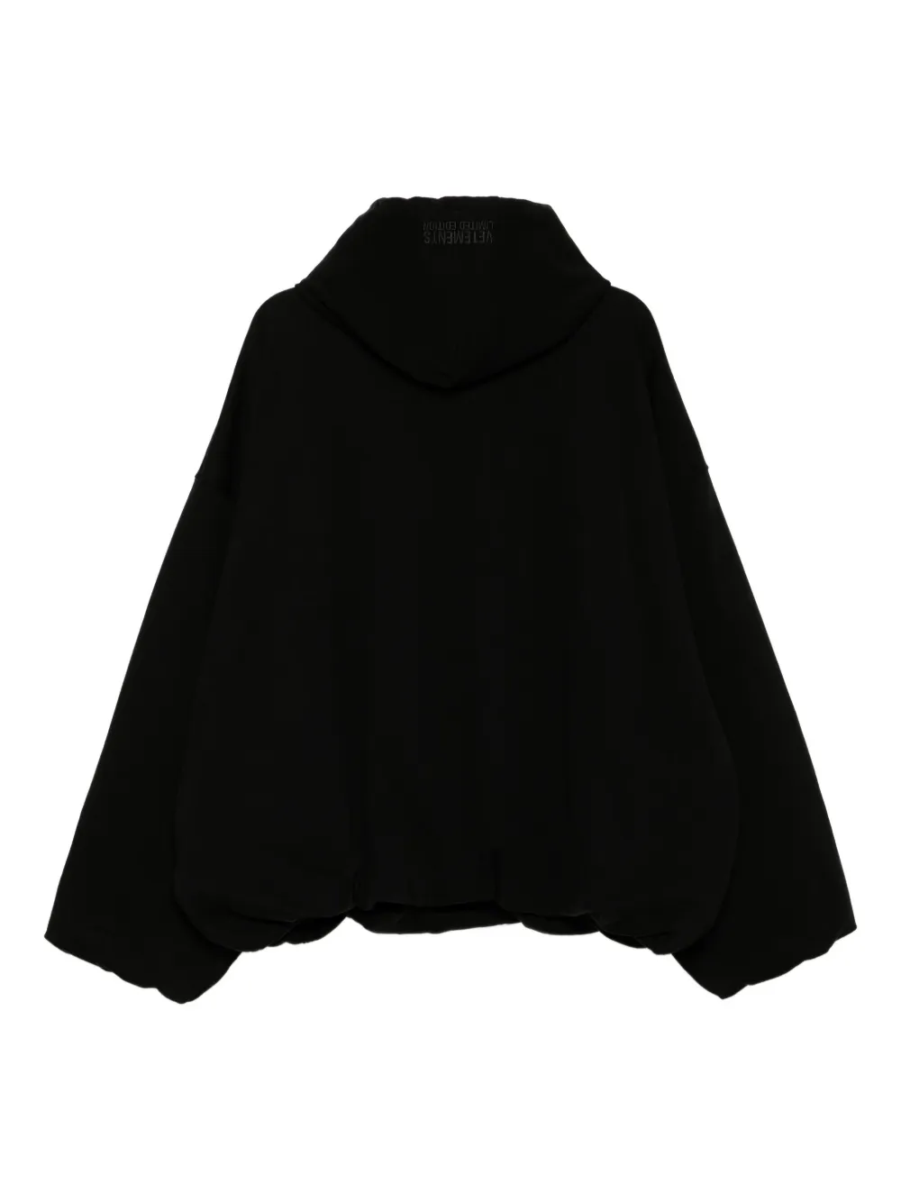 VETEMENTS Hoodie met ovalen logo Zwart