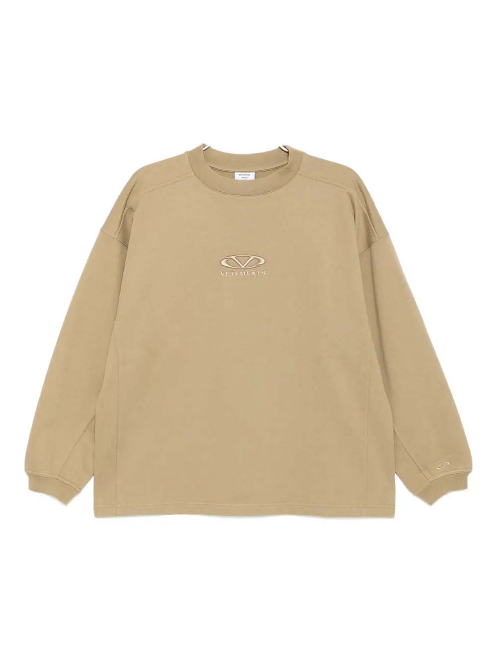 VETEMENTS oval logo sweatshirt | Brown | Image 1