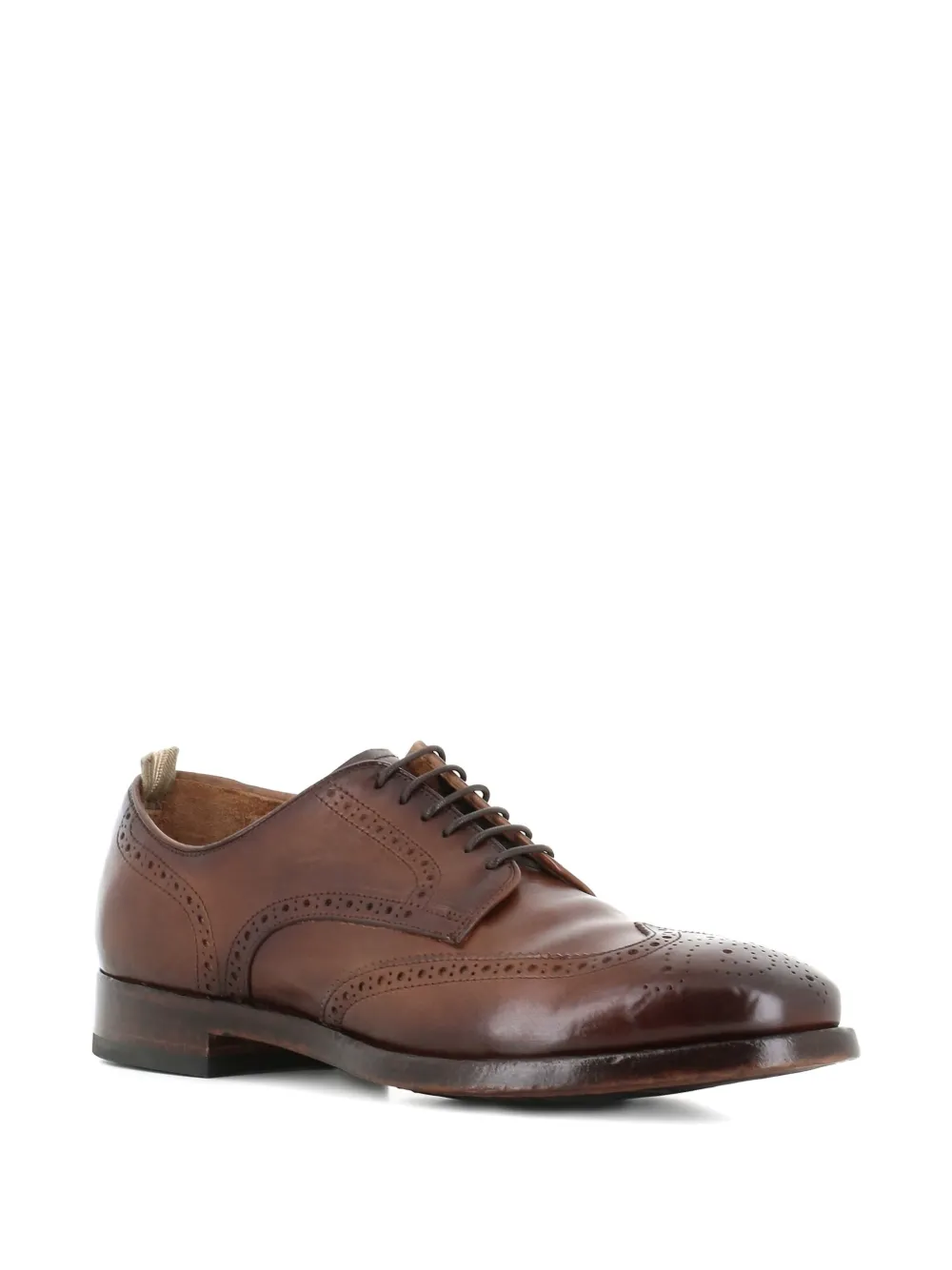 Officine Creative leather wingtip brogues Brown