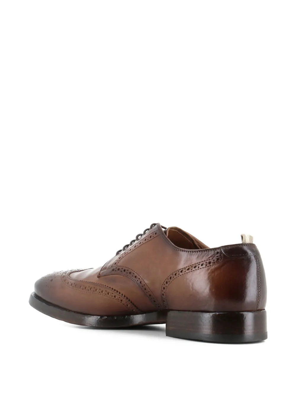 Officine Creative leather wingtip brogues Brown