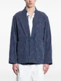 KUON Aizome Sashiko Noragi cotton jacket - Blue