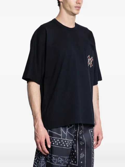 KUON Sashiko pocket T-shirt