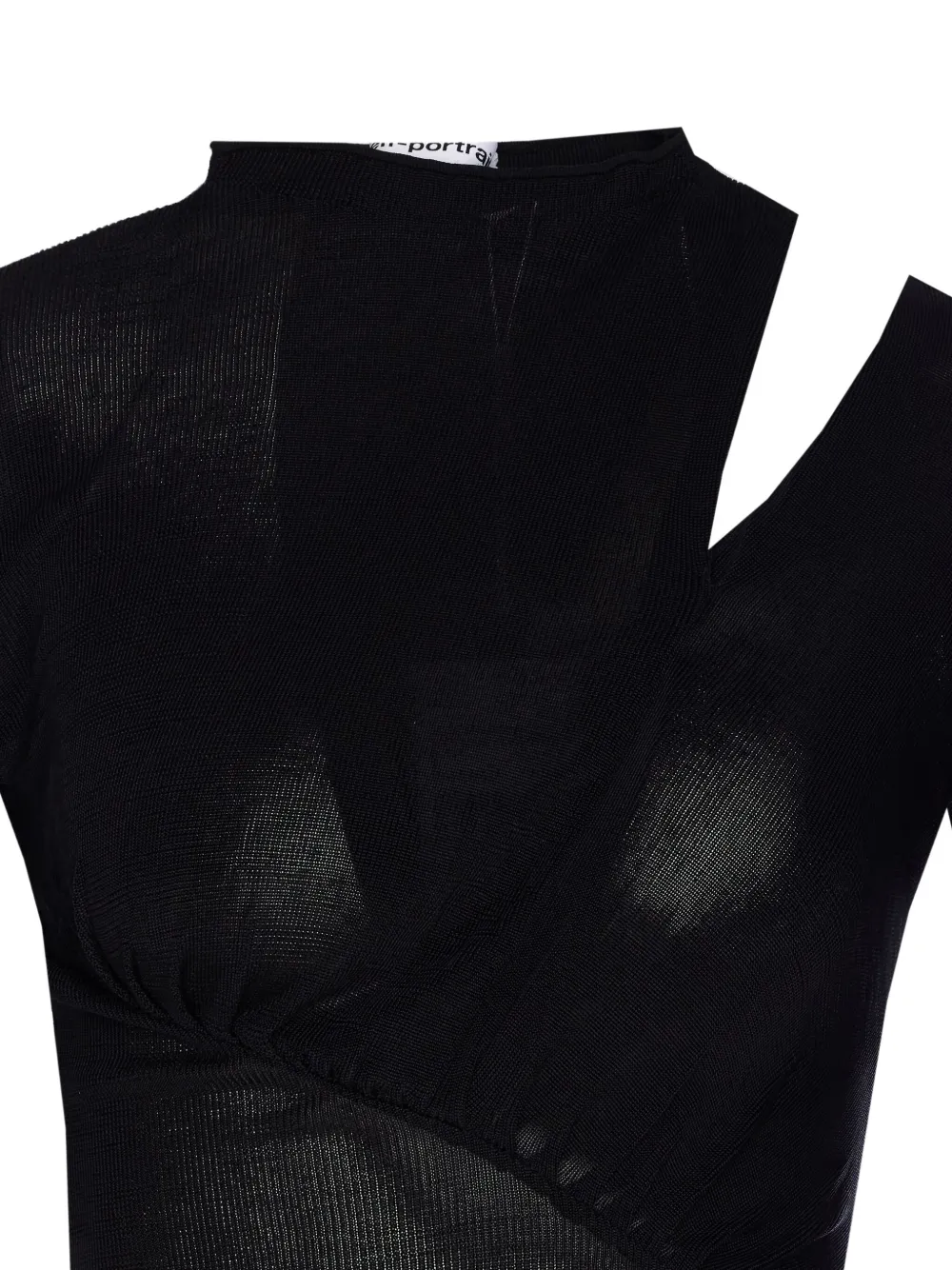 Self-Portrait long-sleeve top Zwart