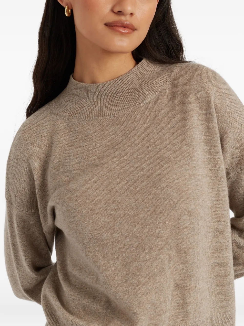 Chinti & Parker Trui met trechterhals Beige