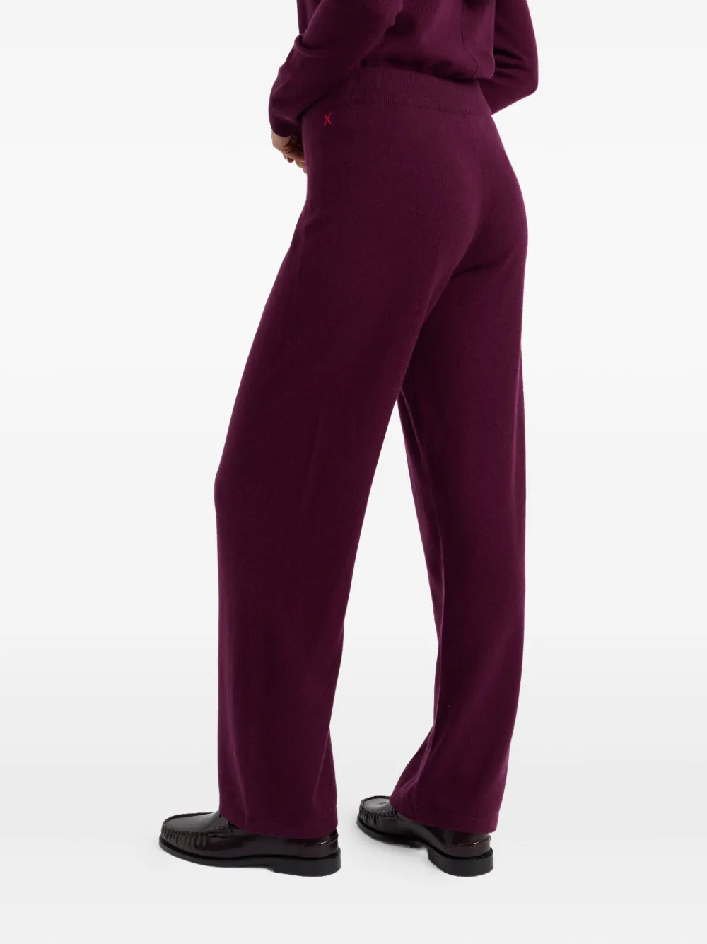 Chinti & Parker Wool Blend Wide-leg Trousers In Purple