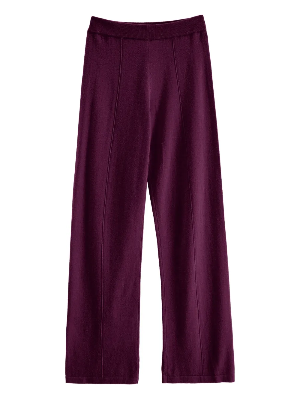 Chinti & Parker Wool Blend Wide-leg Trousers In Purple