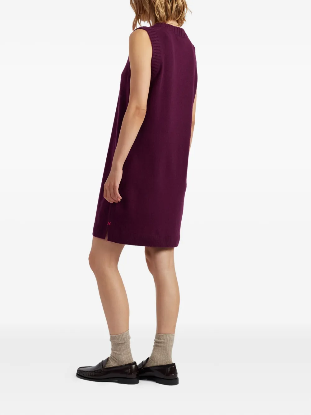 Chinti & Parker Mouwloze mini-jurk Paars