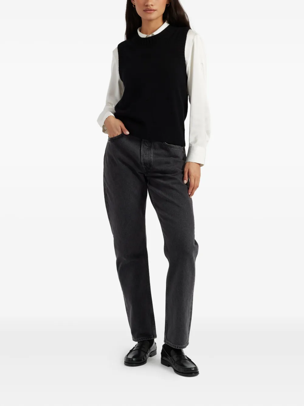 Chinti & Parker crew-neck ribbed vest | Jumpers | Image 2