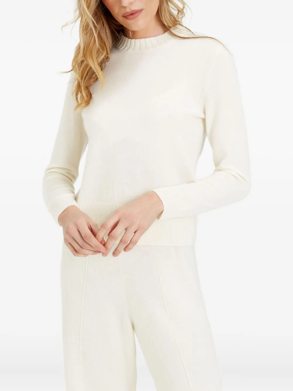 Chinti & Parker Trui met ronde hals Beige