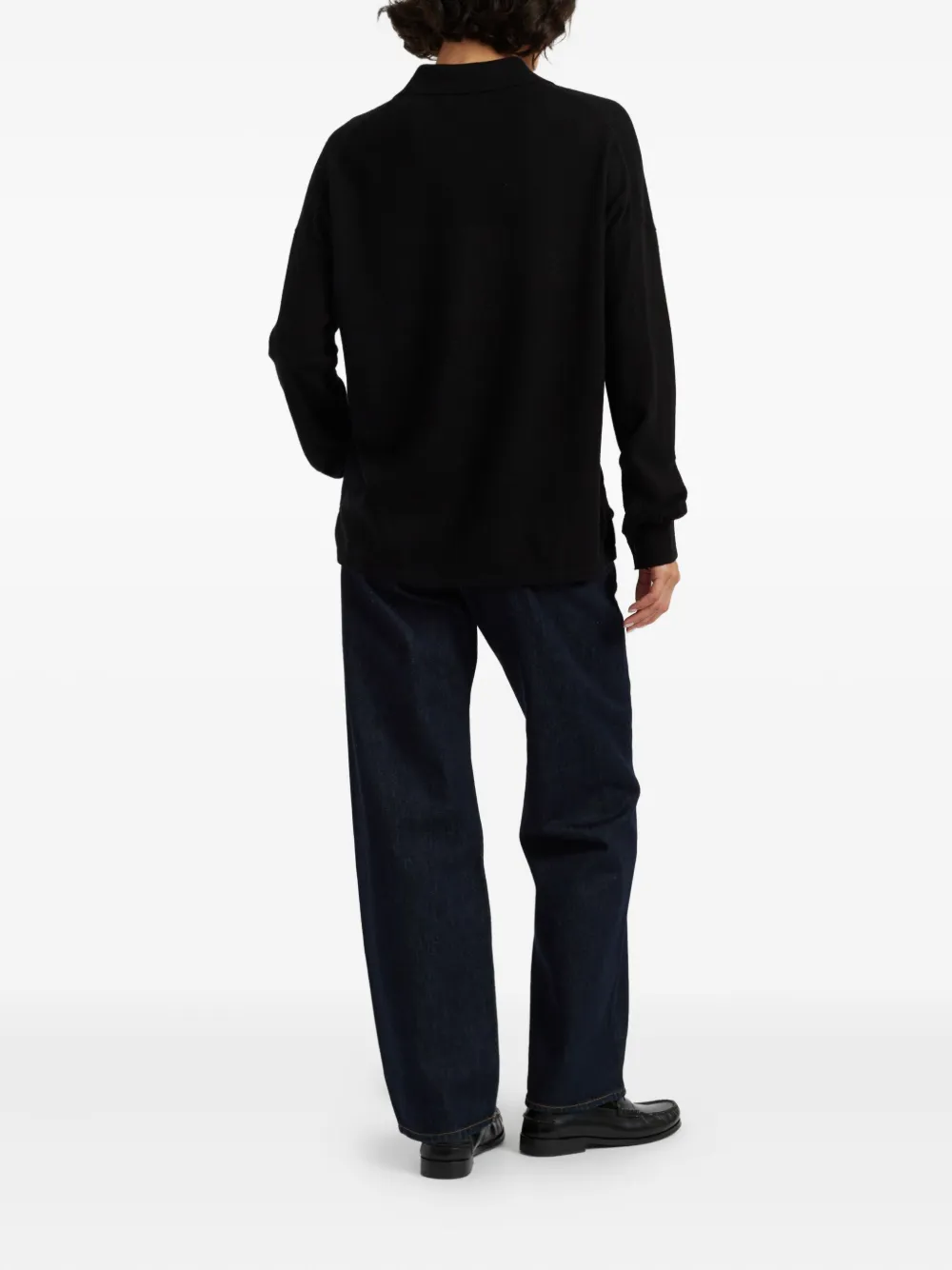 Chinti & Parker Button-up Knitted Shirt In Black
