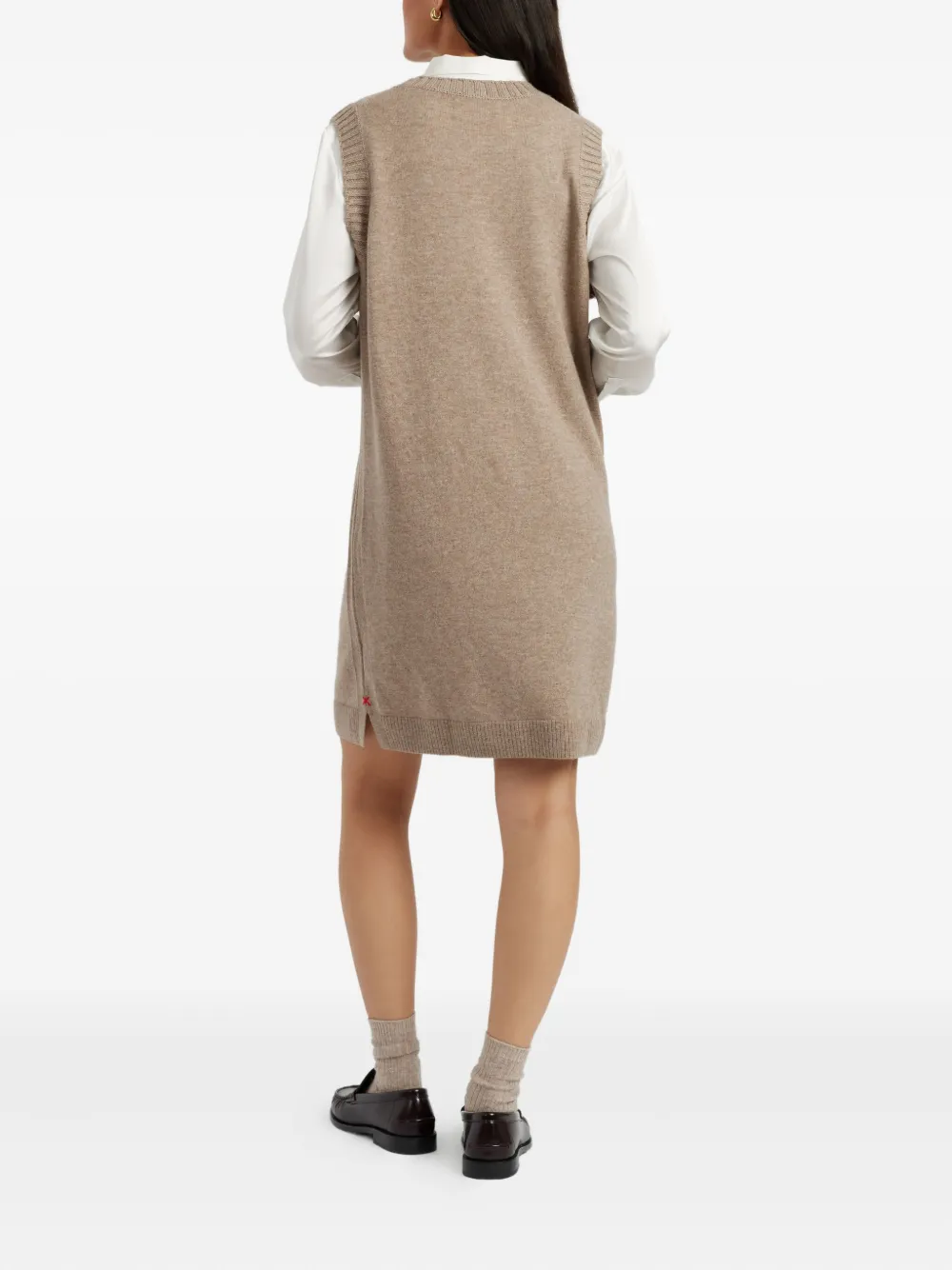 Chinti & Parker Jurk met ronde hals Beige