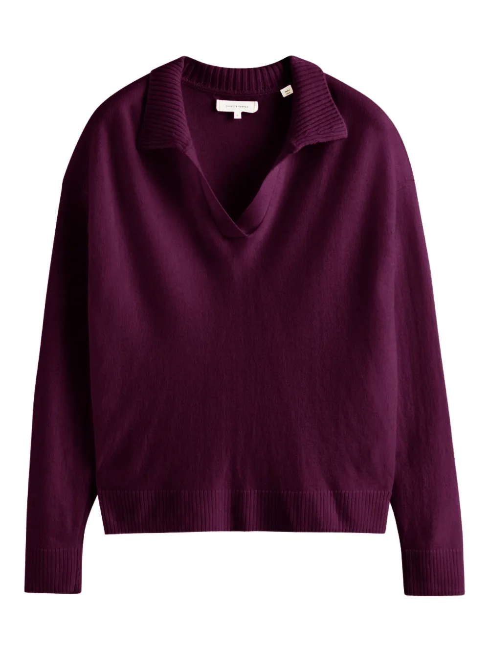Chinti & Parker v-neck sweater | Purple | Image 1