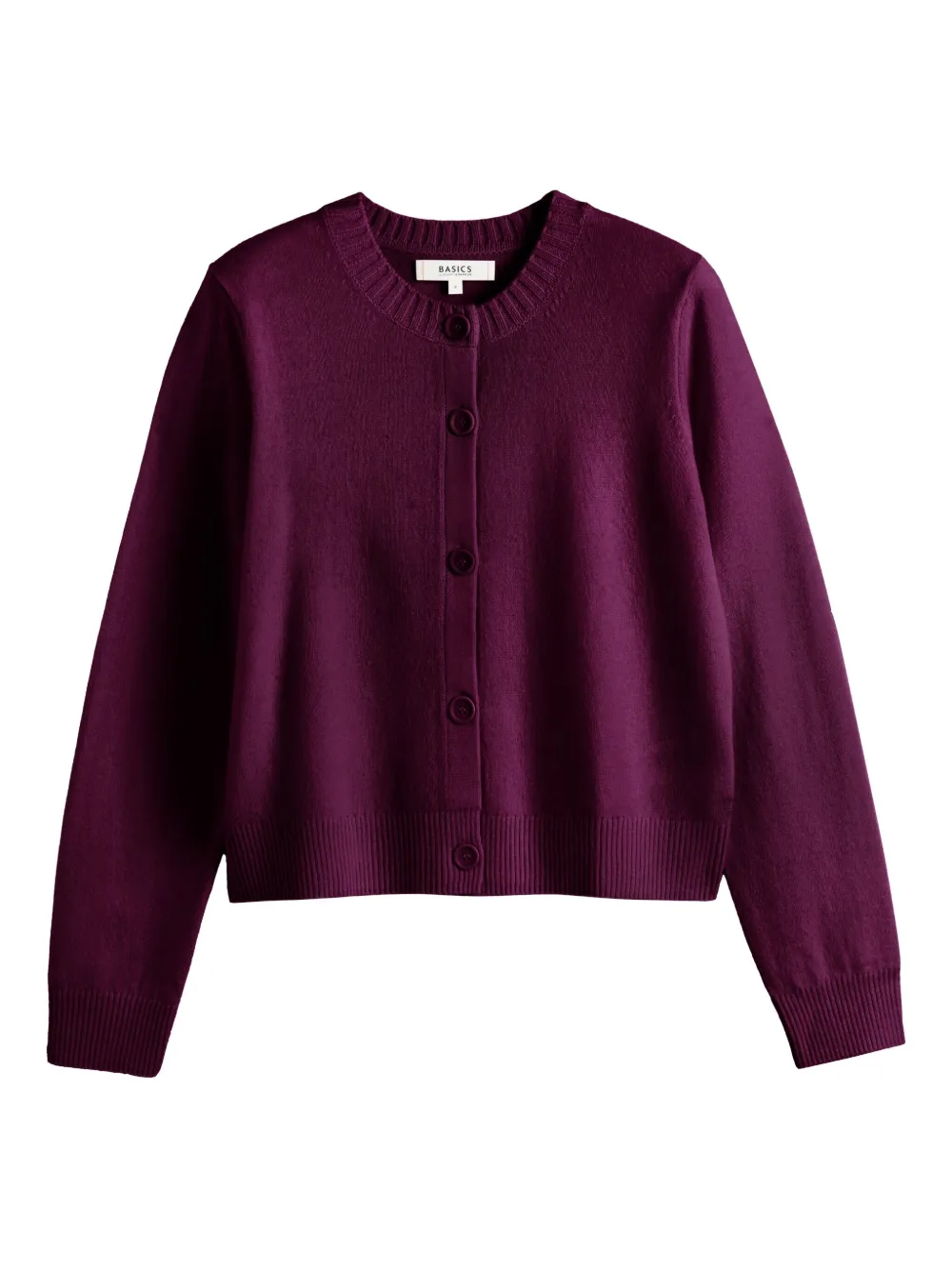 Chinti & Parker crew-neck button cardigan | Purple | Image 1
