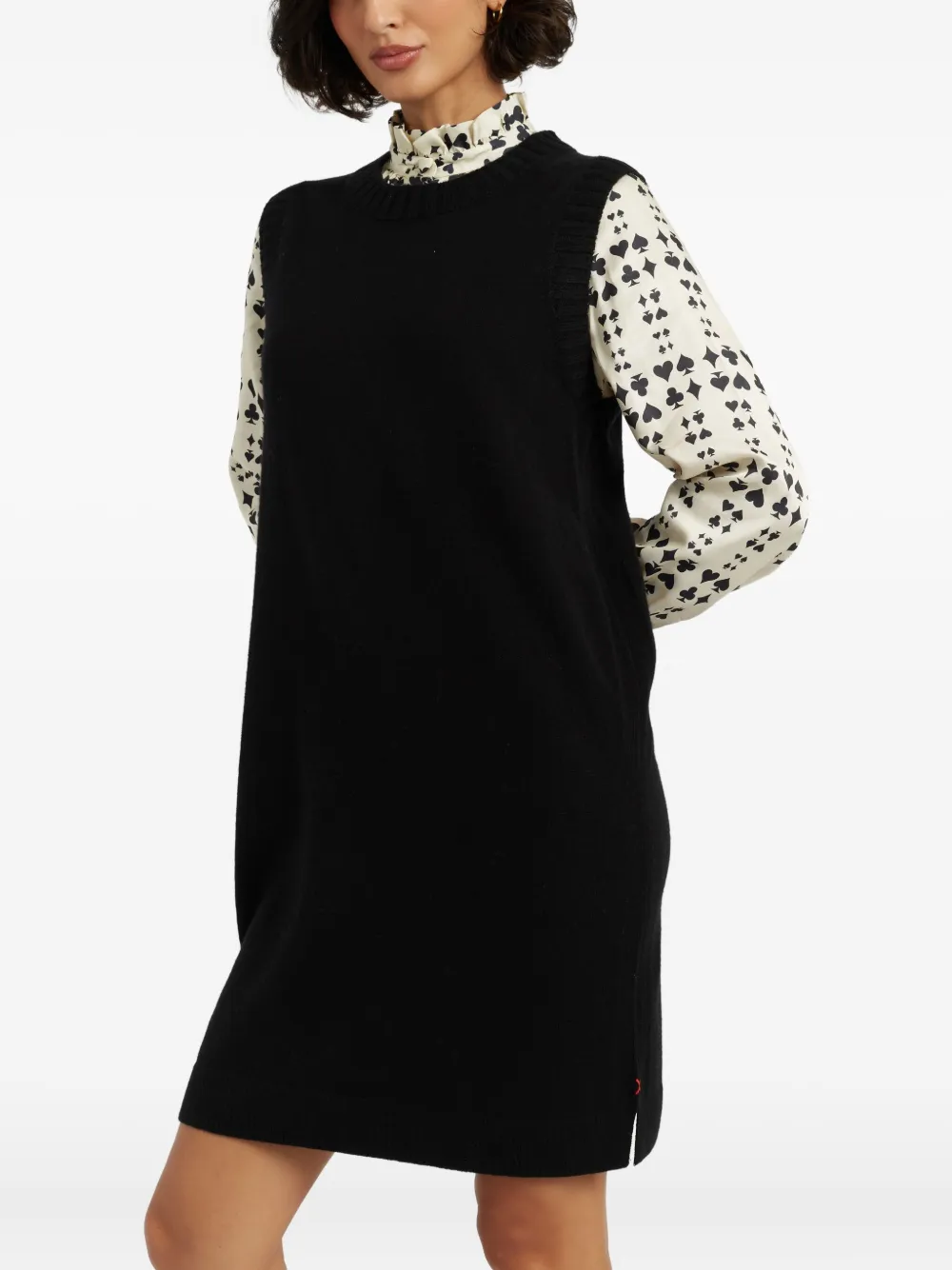 Chinti & Parker Jurk met ronde hals Zwart