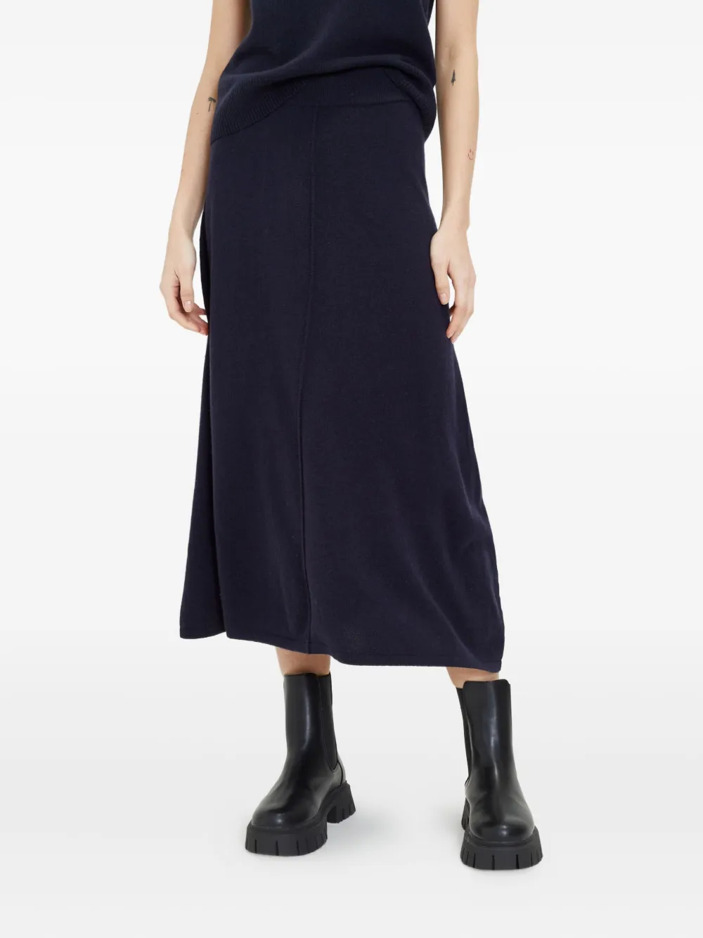 Chinti & Parker flared midi skirt | Blue | Image 1