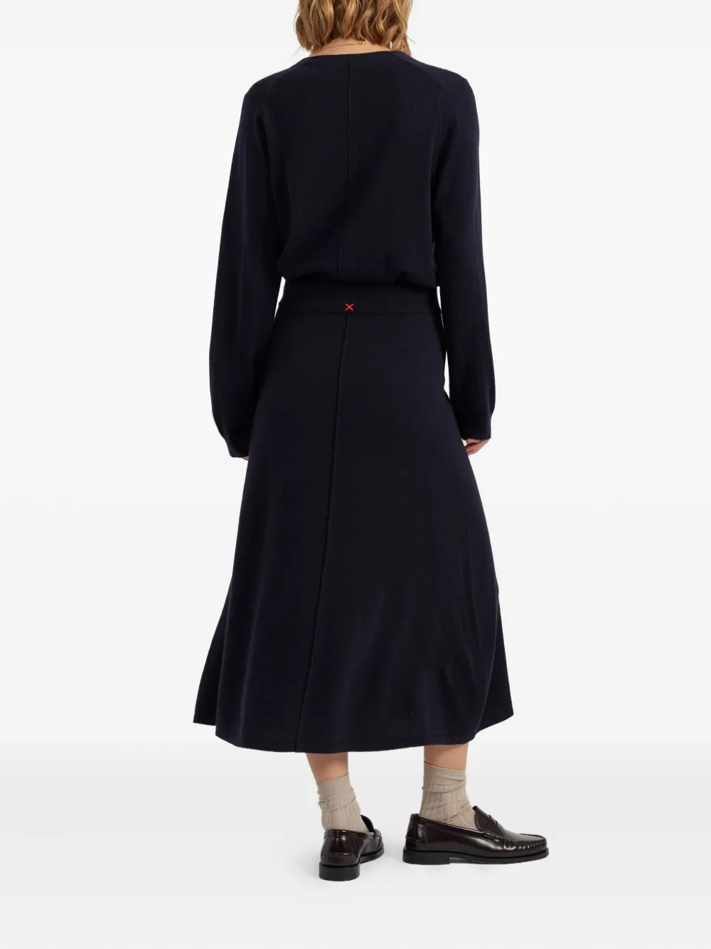 Chinti & Parker Flared midi-rok Blauw