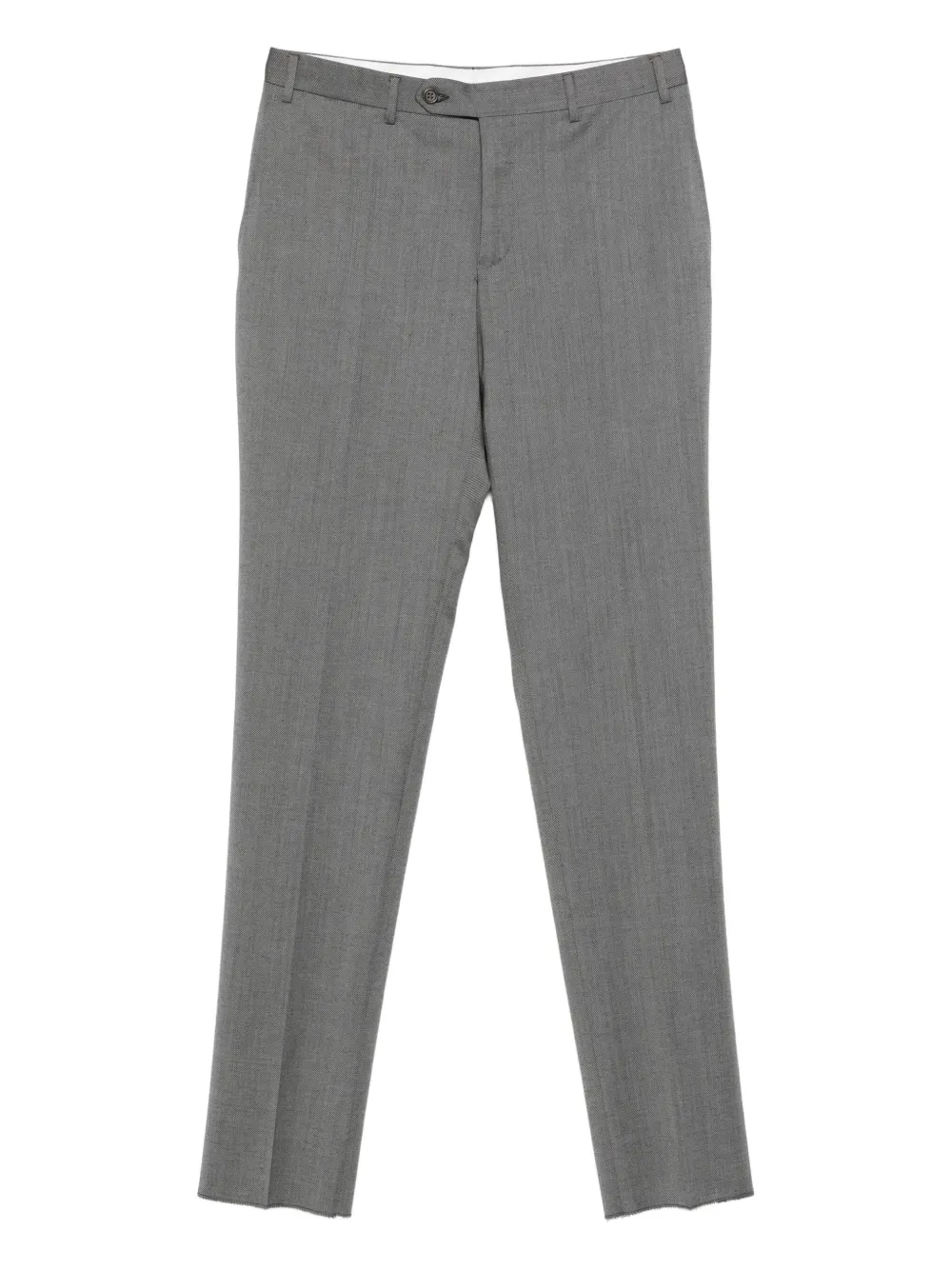 Canali Wollen broek met franje Grijs