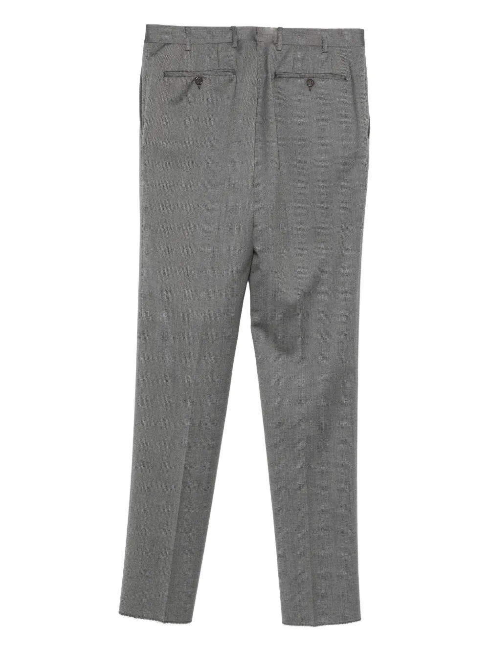 Canali Wollen broek met franje Grijs