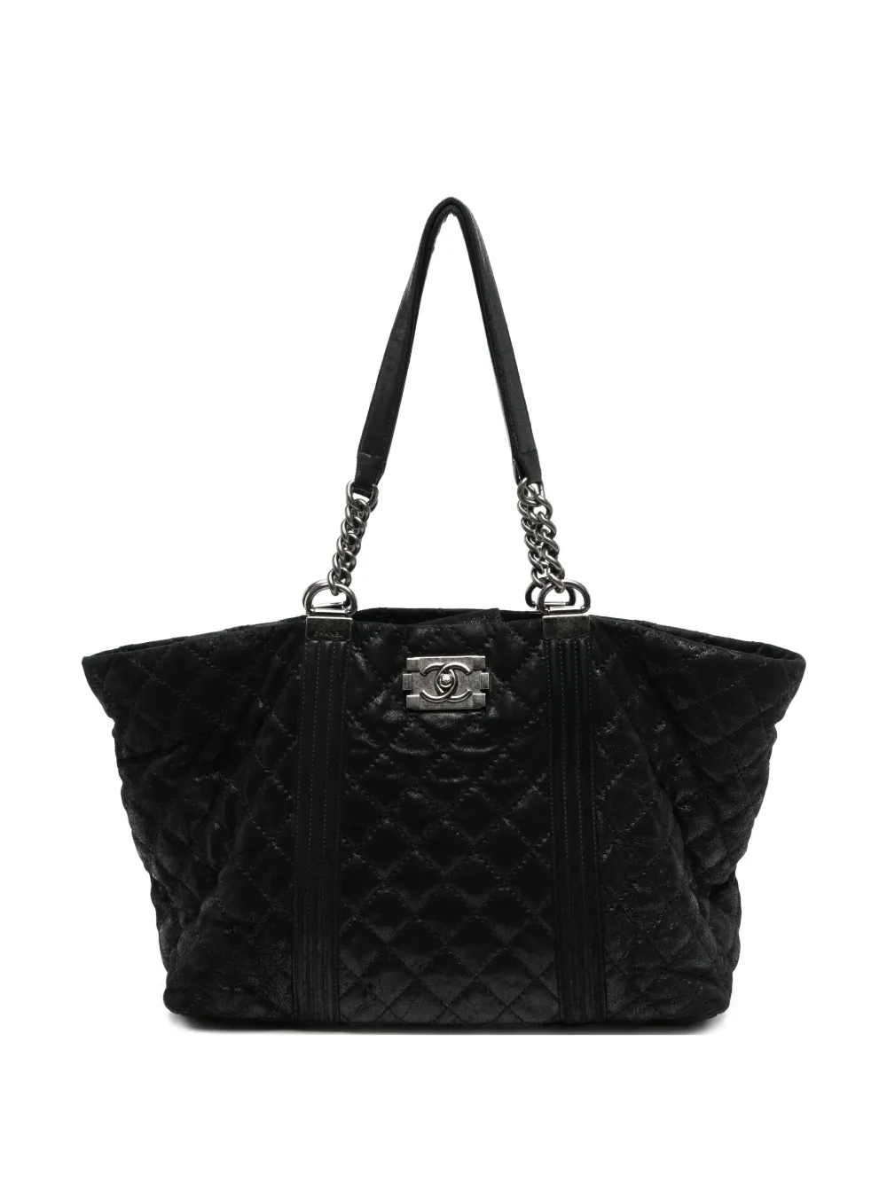 CHANEL Pre-Owned Gentle Boy ハンドバッグ - ブラック CHANEL Pre-Owned Gentle Boy ハンドバッグ - ブラック