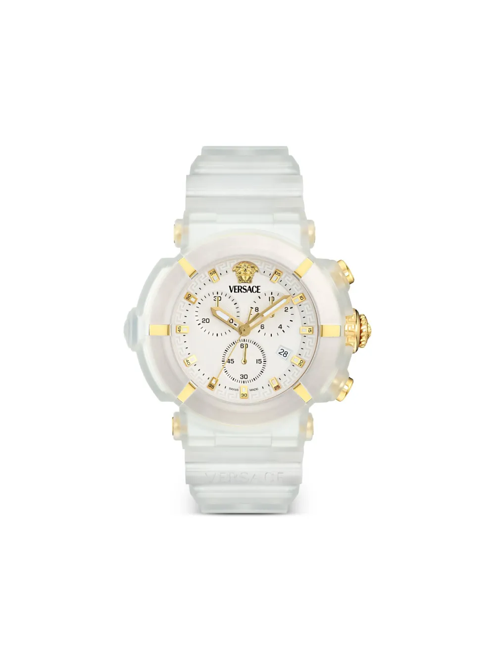 Versace V-Real Active Chrono 45mm | White | Image 1