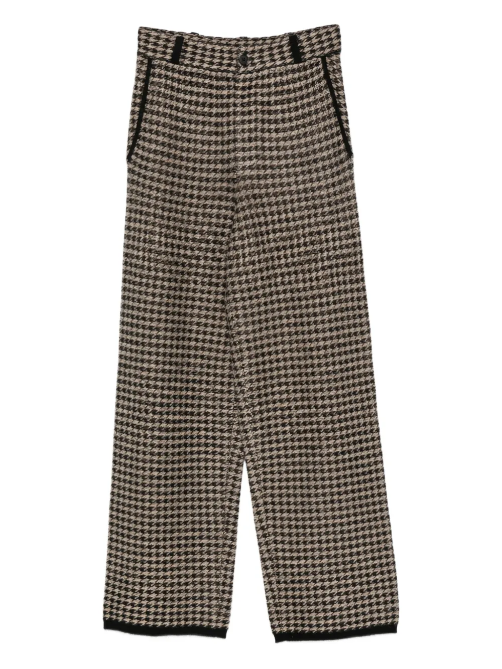 Guest In Residence houndstooth knit trousers | أسود | Image 1