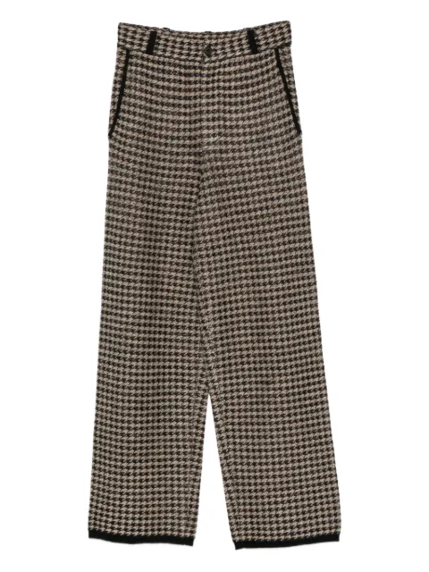 Guest In Residence houndstooth knit trousers
