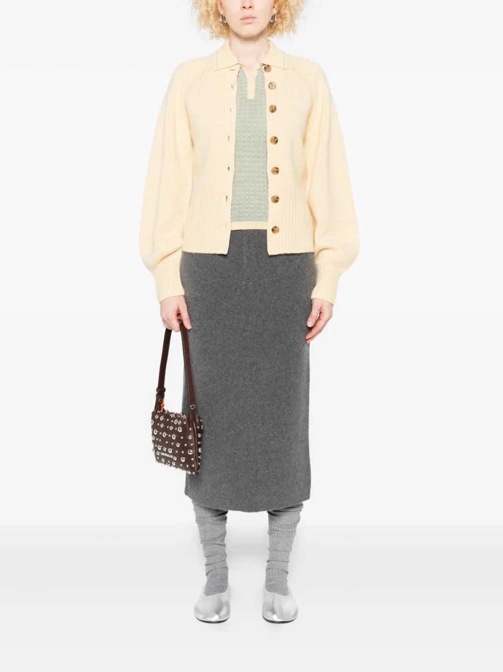 Guest In Residence cashmere polo shirt - Groen