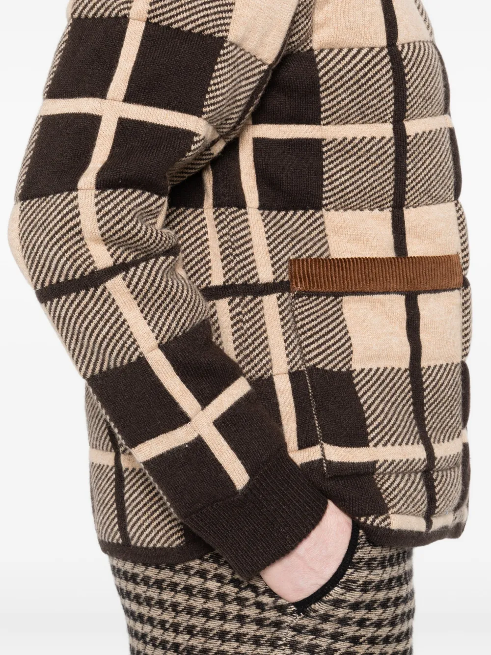 Guest In Residence Plaid Quilted Shirt Jacket In Multi