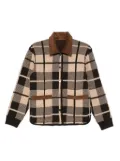 Guest In Residence plaid quilted shirt jacket - Brown