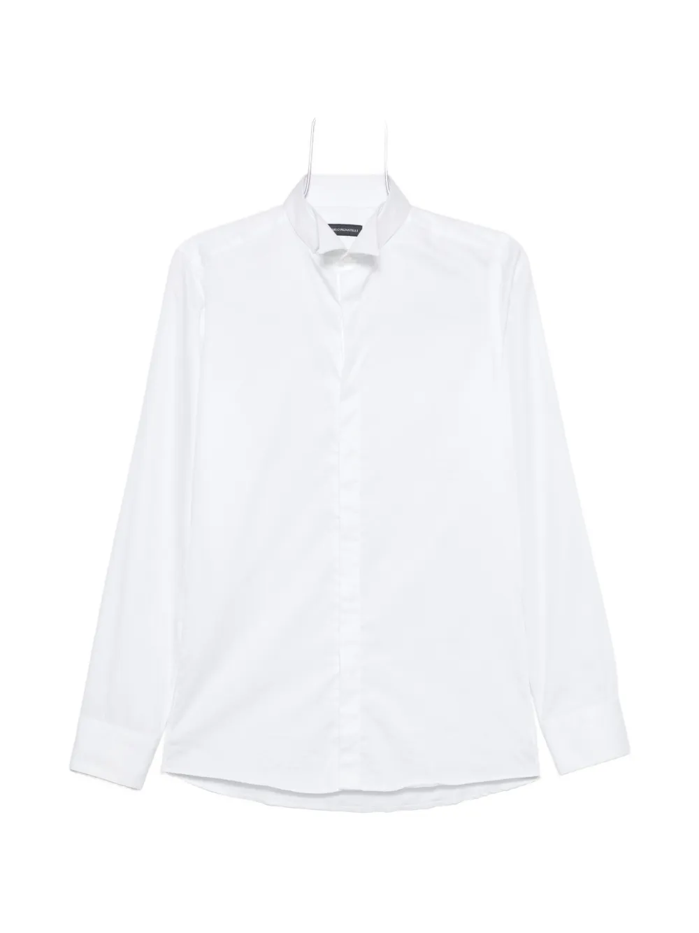 Carlo Pignatelli wing-collar concealed-fastening shirt - Bianco