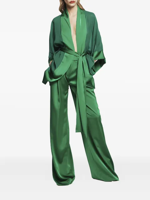 ALESSANDRO LEGORA satin-panelled coordinated set