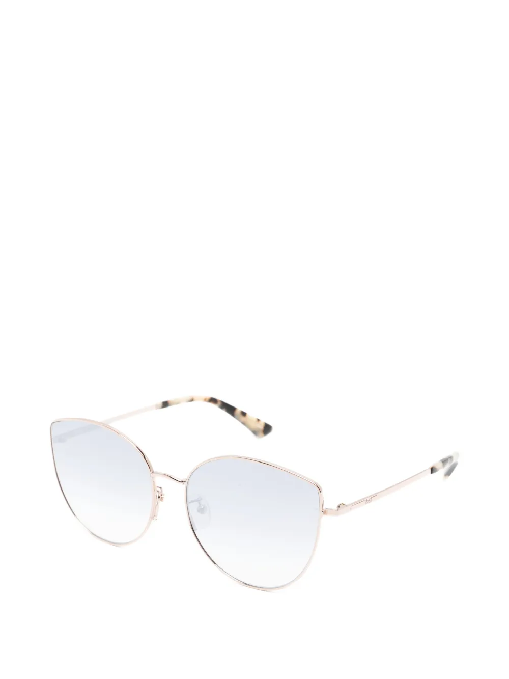 Alexander McQueen Eyewear Zonnebril met cat-eye montuur Goud