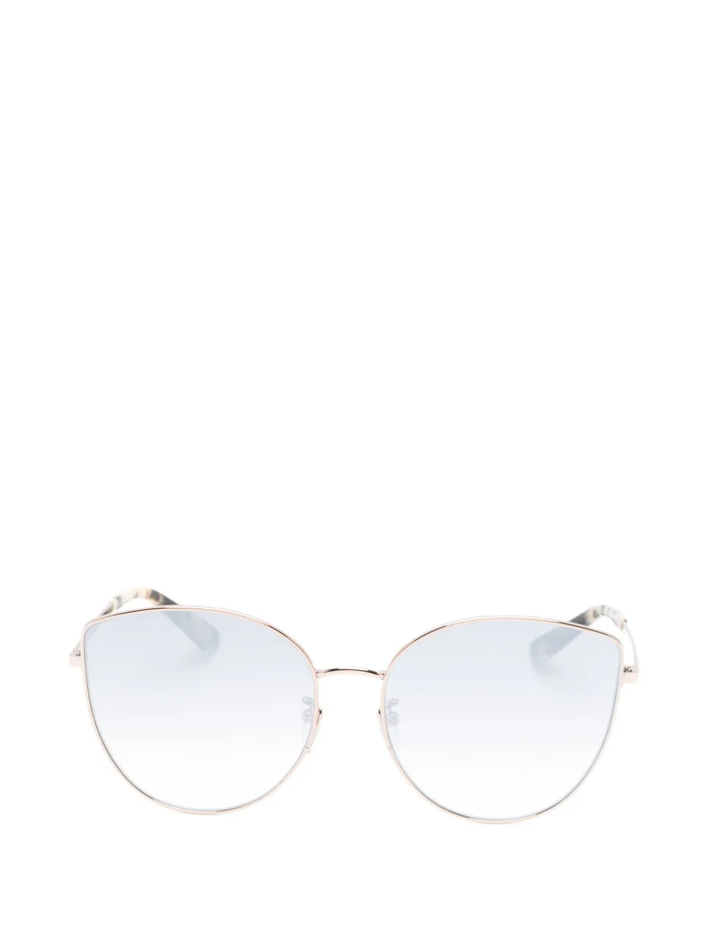 Alexander McQueen Eyewear cat-eye frame sunglasses - Gold