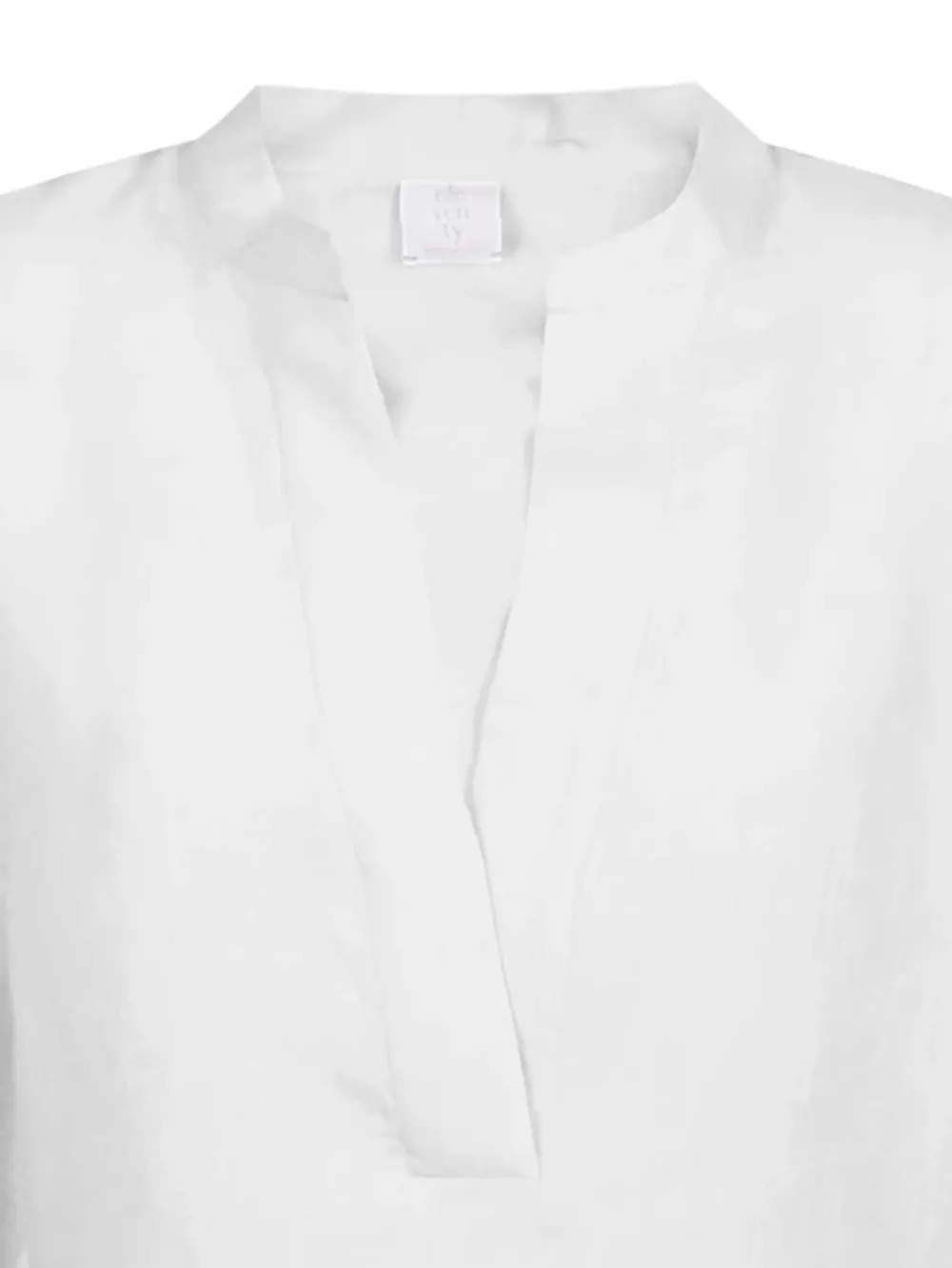 Eleventy V-neck gathered-cuff top - Wit