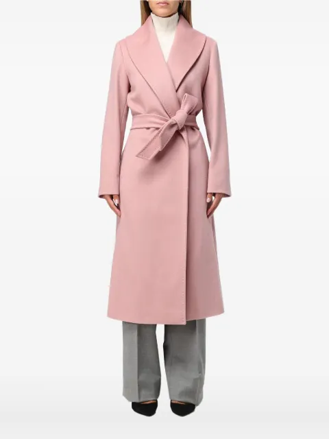Max Mara belted shawl-collar coat