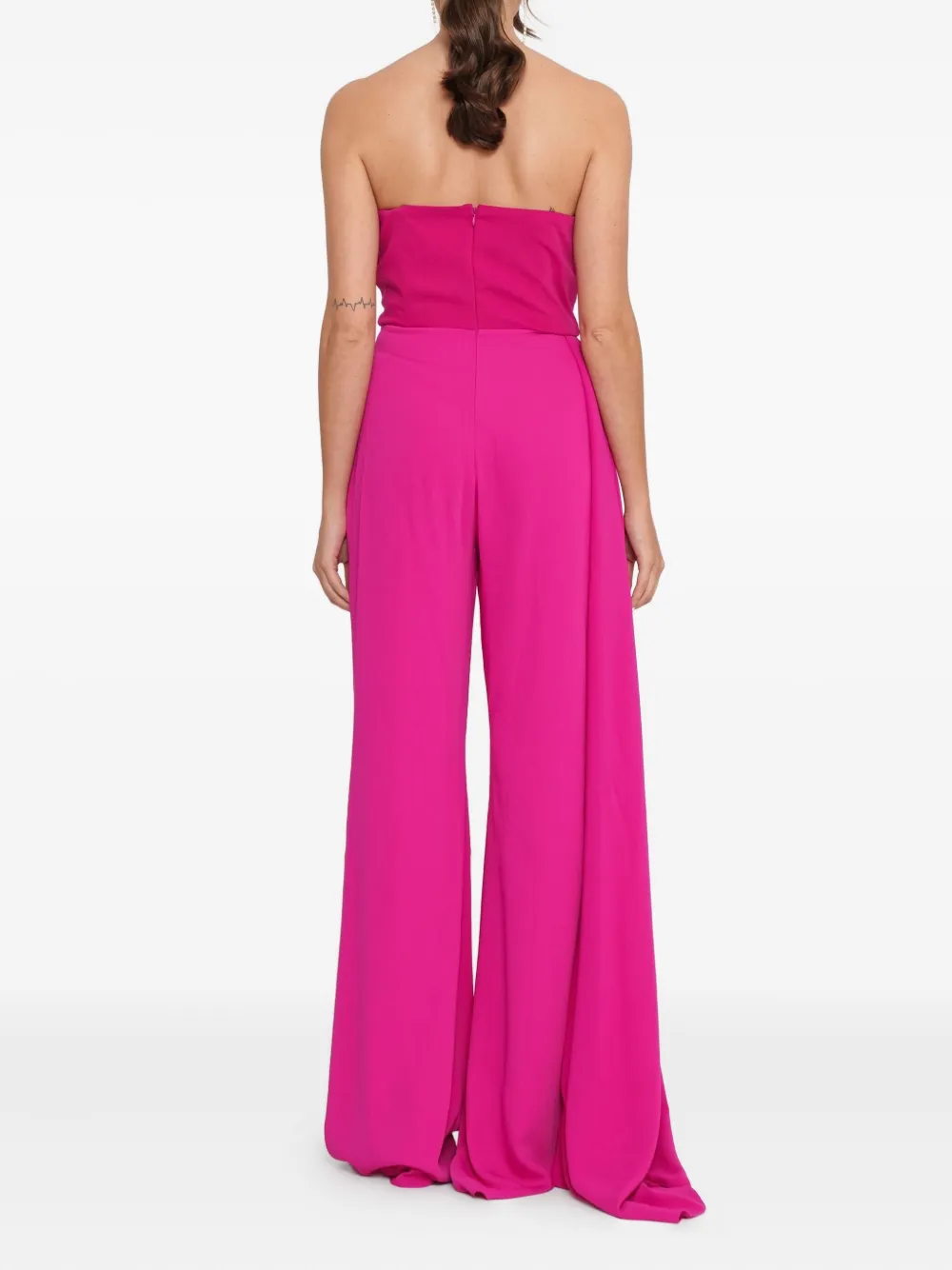 FOREVER UNIQUE Gedrapeerde jumpsuit met col Roze