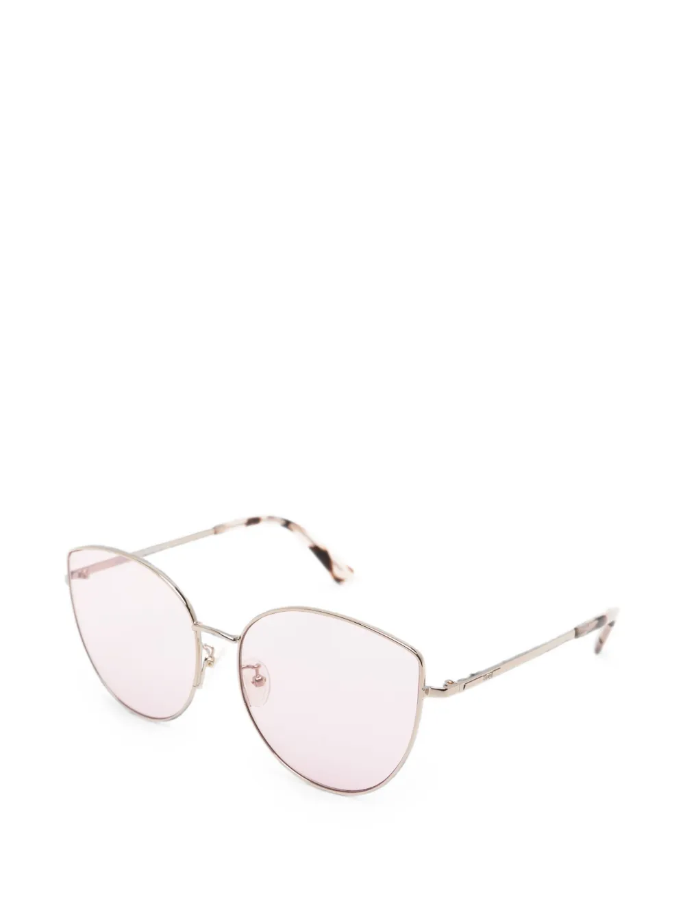 Alexander McQueen Eyewear Zonnebril met cat-eye montuur Goud